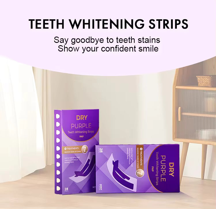 Teeth Whitening Strips Dry Purple Pap Teeth Whitening Strips