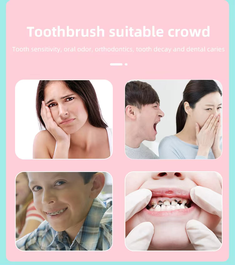 Luxury Gift - SONIC Electric Toothbrush with 2 Toothbrush Heads - Ultrasonic Electric Toothbrush