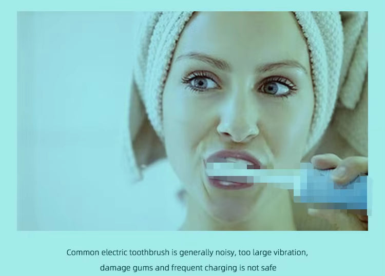 Luxury Gift - SONIC Electric Toothbrush with 2 Toothbrush Heads - Ultrasonic Electric Toothbrush