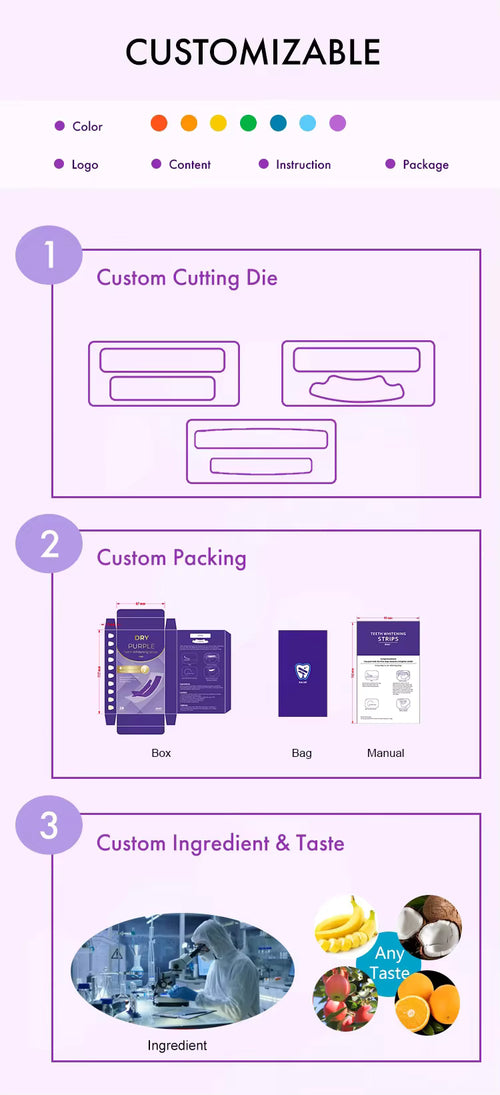 Teeth Whitening Strips Dry Purple Pap Teeth Whitening Strips