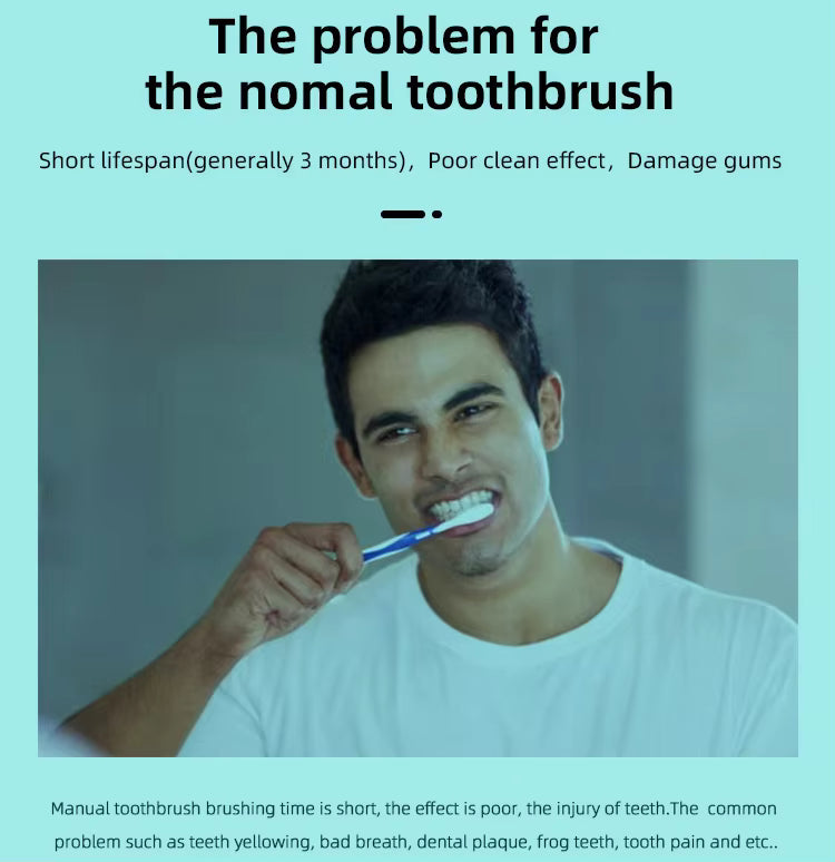 Luxury Gift - SONIC Electric Toothbrush with 2 Toothbrush Heads - Ultrasonic Electric Toothbrush